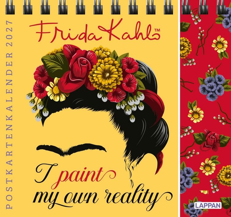 Produktbild: Frida Kahlo Postkartenkalender 2027 - I paint my own reality