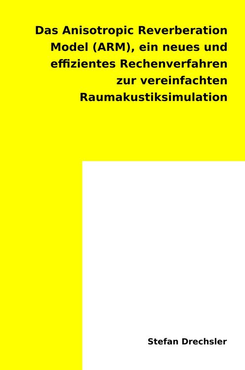 Produktbild: Das Anisotropic Reverberation Model (ARM)
