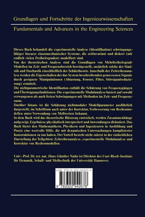Produktbild: Einf&uuml;hrung in Theorie und Praxis der Zeitreihen- und Modalanalyse