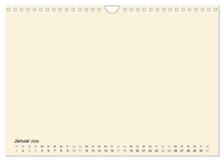 Produktbild: DIY Bastel-Kalender -Warme Pastell Farben- Zum Selbstgestalten (Wandkalender 2026 DIN A4 quer), CALVENDO Monatskalender