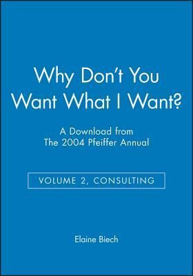 Produktbild: Why Don't You Want What I Want?: A Download from the 2004 Pfeiffer Annual (Volume 2, Consulting)
