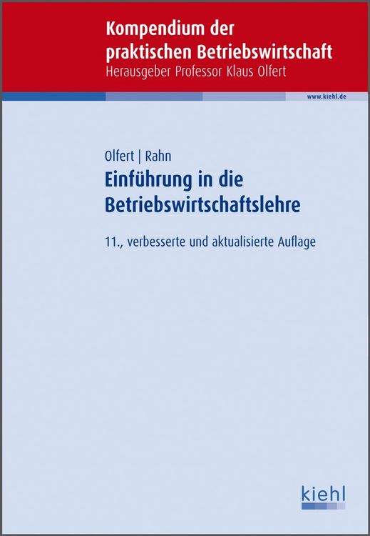 Produktbild: Einf&uuml;hrung in die Betriebswirtschaftslehre