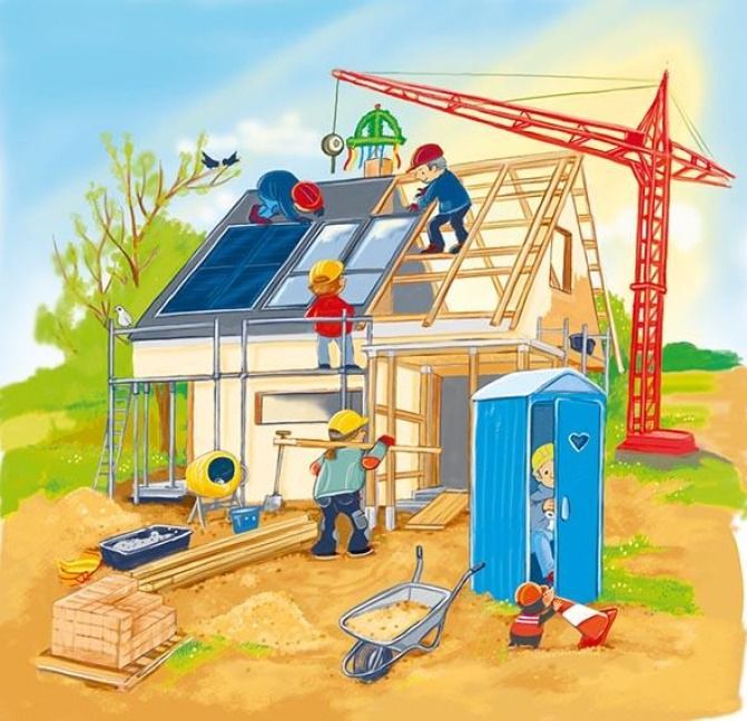 Produktbild: Schichtenpuzzle Wir bauen ein Haus