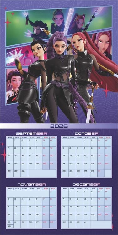 Produktbild: KPop Demon Hunters Broschurkalender 2027