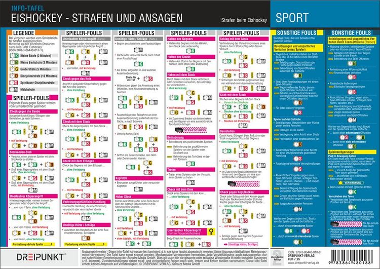 Eishockey, 3 Info-Tafeln