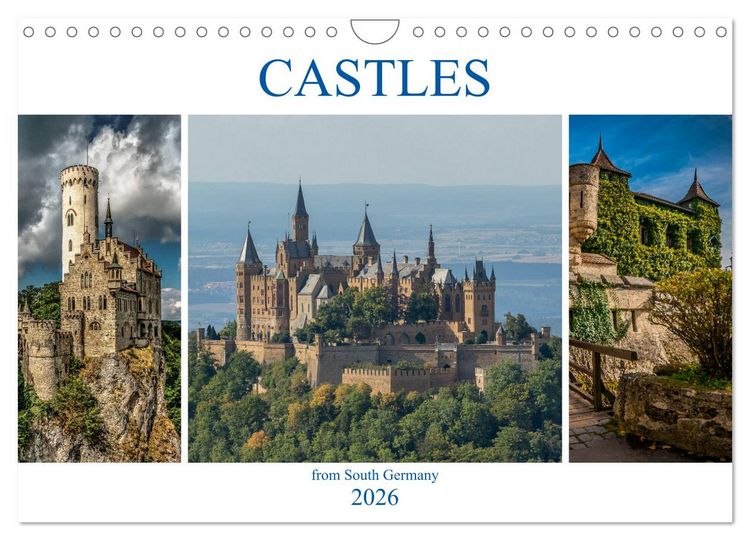 Produktbild: Castles from South Germany (Wall Calendar 2026 DIN A4 landscape), CALVENDO 12 Month Wall Calendar