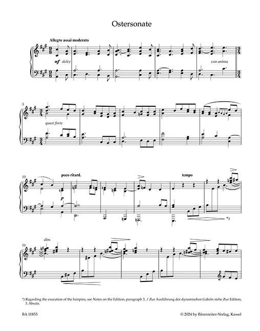 Produktbild: Ostersonate f&uuml;r Klavier