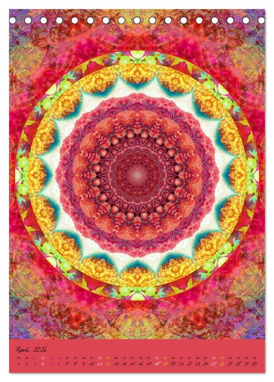 Produktbild: Mandala Energien (Tischkalender 2026 DIN A5 hoch), CALVENDO Monatskalender