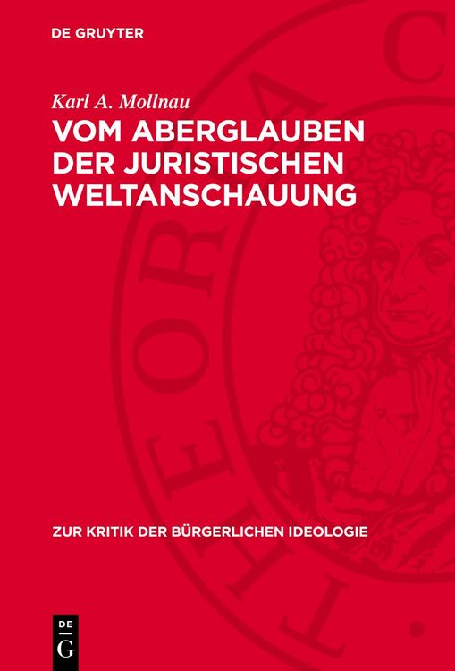 Produktbild: Vom Aberglauben der juristischen Weltanschauung