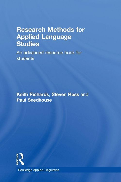 Produktbild: Research Methods for Applied Language Studies