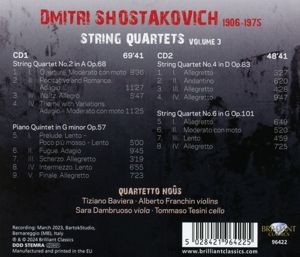Produktbild: Shostakovich:String Quartets,Volume 3