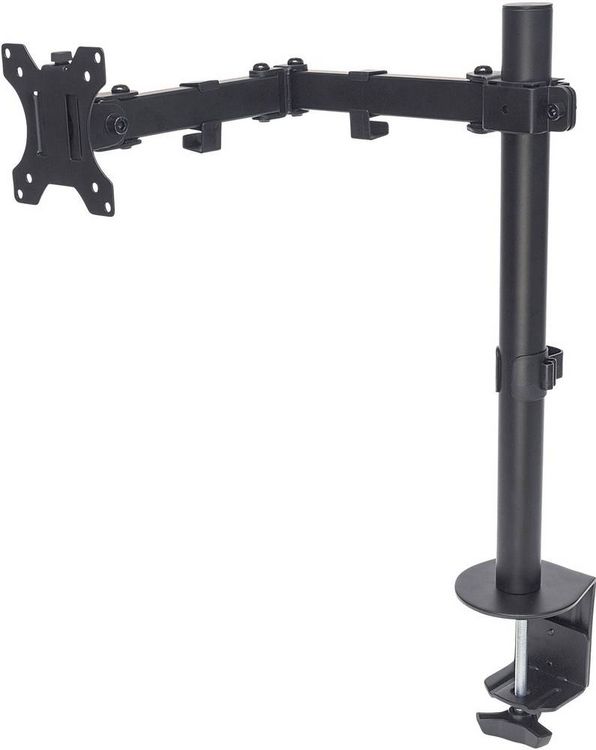 Produktbild: Manhattan Monitor-Tischhalterung 461542 1 Display(s) 33,0 cm (13") - 81,3 cm (32") Schwarz H&ouml;henverstellbar, Neigbar, Schwenkbar