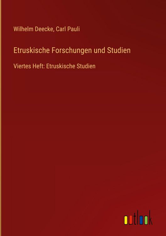 Produktbild: Etruskische Forschungen und Studien