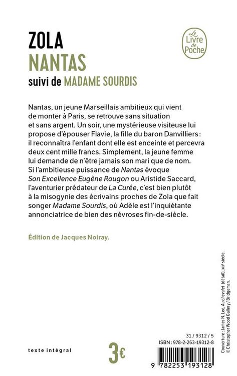 Produktbild: Nantas. Suivi de Madame Sourdis