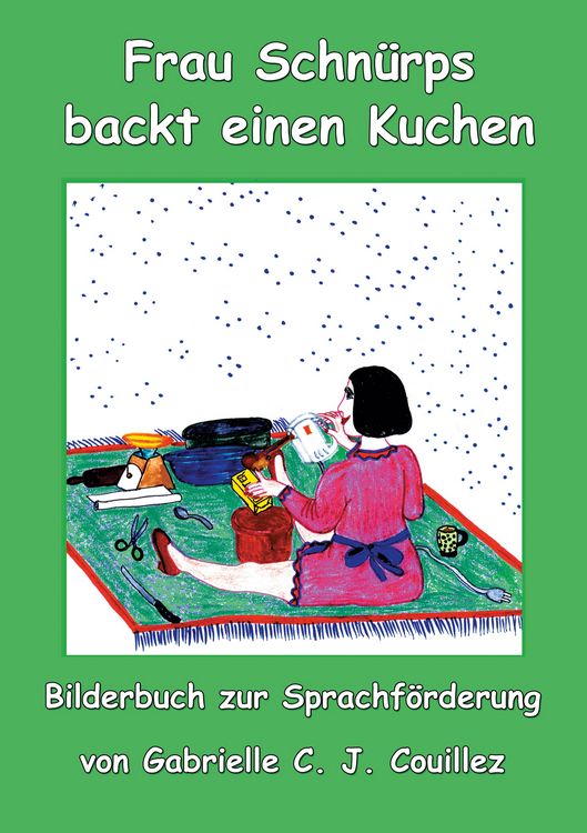 Produktbild: Frau Schn&uuml;rps backt einen Kuchen