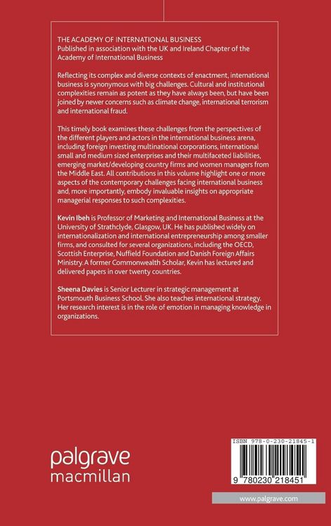 Produktbild: Contemporary Challenges to International Business