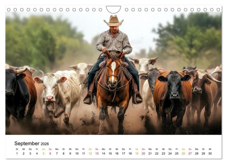 Produktbild: Westernwelt (Wandkalender 2026 DIN A4 quer), CALVENDO Monatskalender