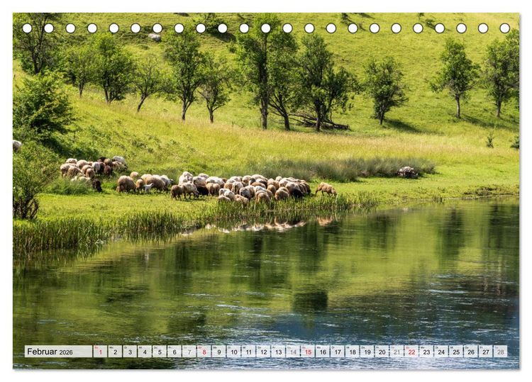 Produktbild: Wasserzauber Bosnien-Herzegowina (Tischkalender 2026 DIN A5 quer), CALVENDO Monatskalender
