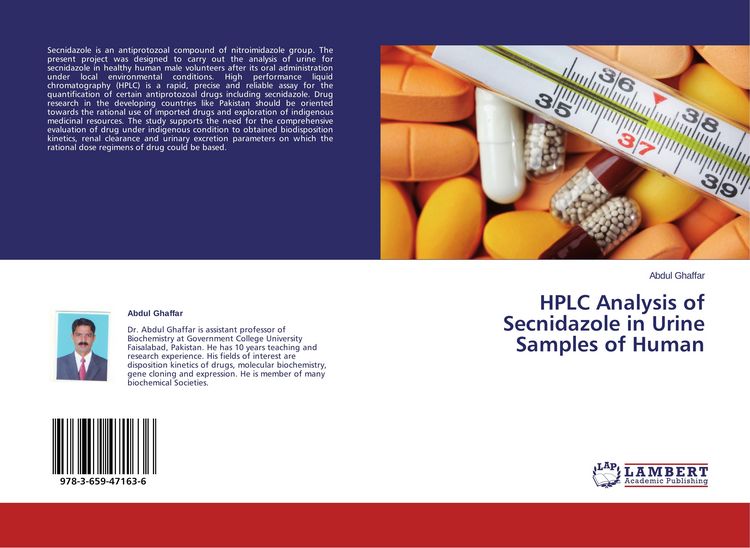 Produktbild: HPLC Analysis of Secnidazole in Urine Samples of Human