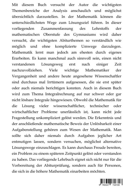 Produktbild: Mathematik-Abitur Band 1