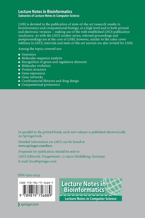 Produktbild: Advanced Intelligent Computing in Bioinformatics
