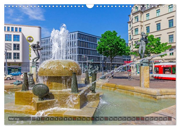 Produktbild: Unterwegs in Halle (Wandkalender 2026 DIN A3 quer), CALVENDO Monatskalender