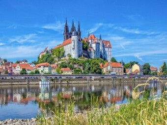 Produktbild: CALVENDO Puzzle Sachsen, Albrechtsburg Mei&szlig;en | 1000 Teile Lege-Gr&ouml;&szlig;e 64x48cm Foto-Puzzle f&uuml;r gl&uuml;ckliche Stunden