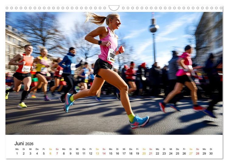 Produktbild: Marathon Power (Wandkalender 2026 DIN A3 quer), CALVENDO Monatskalender