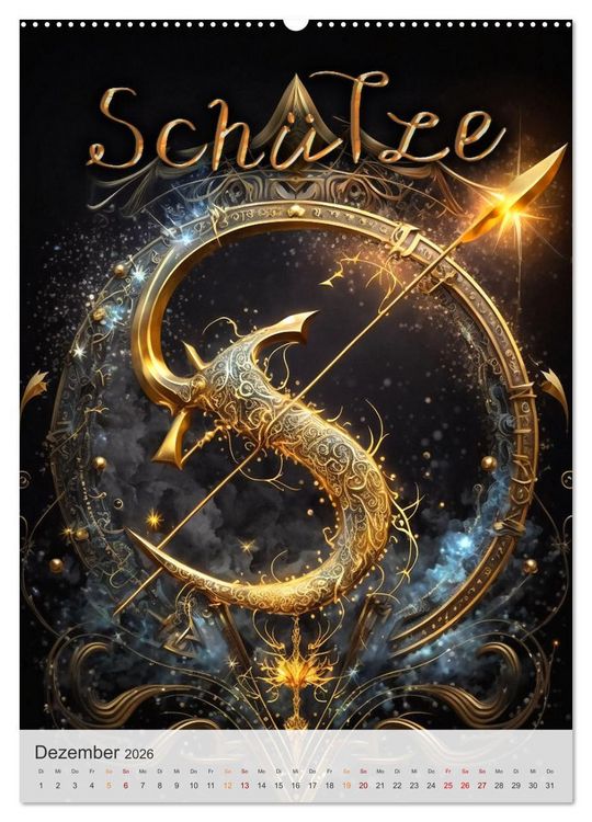 Produktbild: Fantasievolle Sternzeichen (hochwertiger Premium Wandkalender 2026 DIN A2 hoch), Kunstdruck in Hochglanz