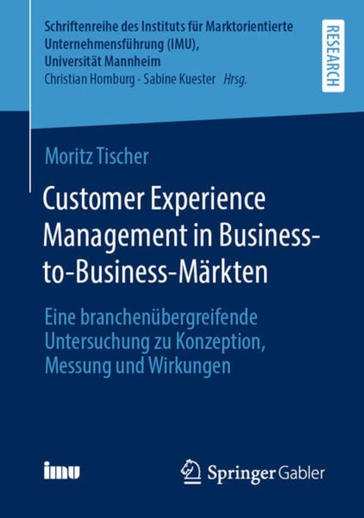 Produktbild: Customer Experience Management in Business-to-Business-M&auml;rkten