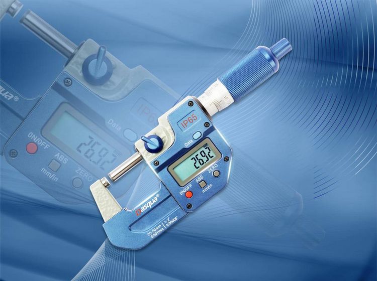 Produktbild: Dasqua 4410-1110-A Neue verbesserte digitale Au&szlig;enmessschraube IP65 mit doppelten IP67-Chips, Messbereich: 25-50 mm