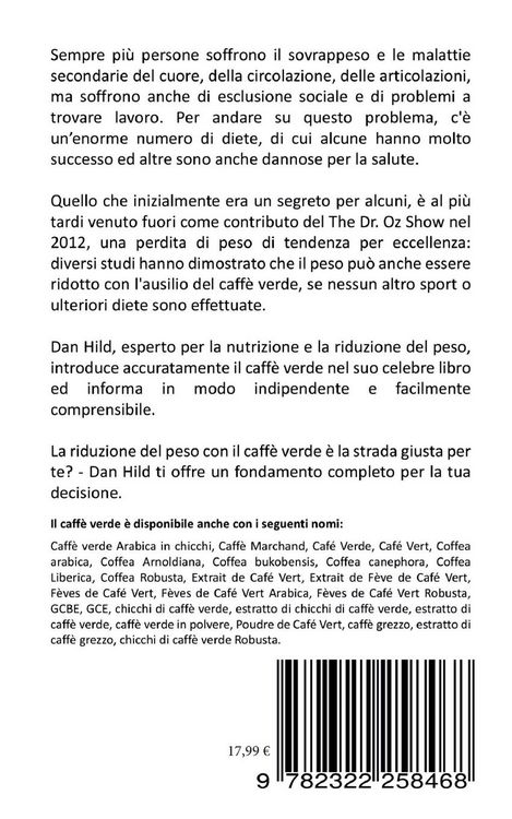 Produktbild: Dieta al caff&egrave; verde - Nonostante il mangiare normalmente riduci il peso in modo permanente