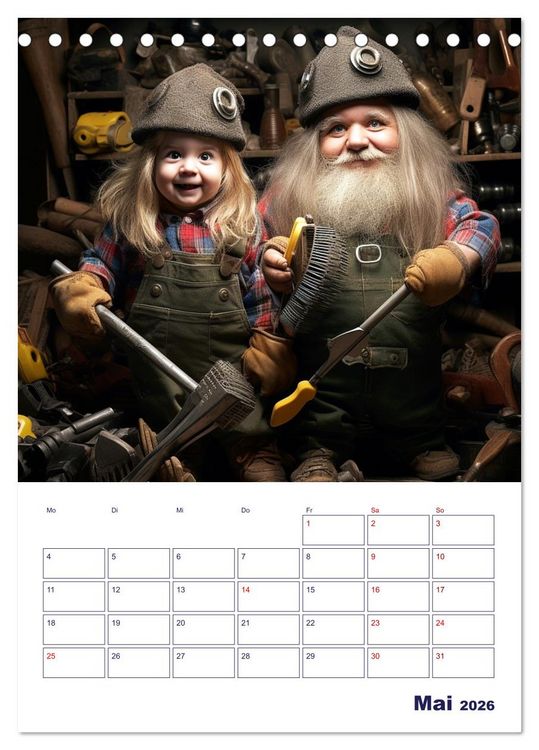 Produktbild: Die wundersame Welt der Zauberwesen (Tischkalender 2026 DIN A5 hoch), CALVENDO Monatskalender