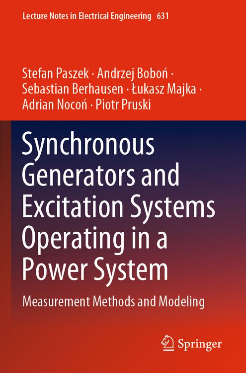 Produktbild: Synchronous Generators and Excitation Systems Operating in a Power System