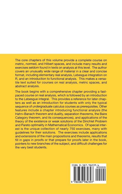 Produktbild: Foundations of Real and Abstract Analysis