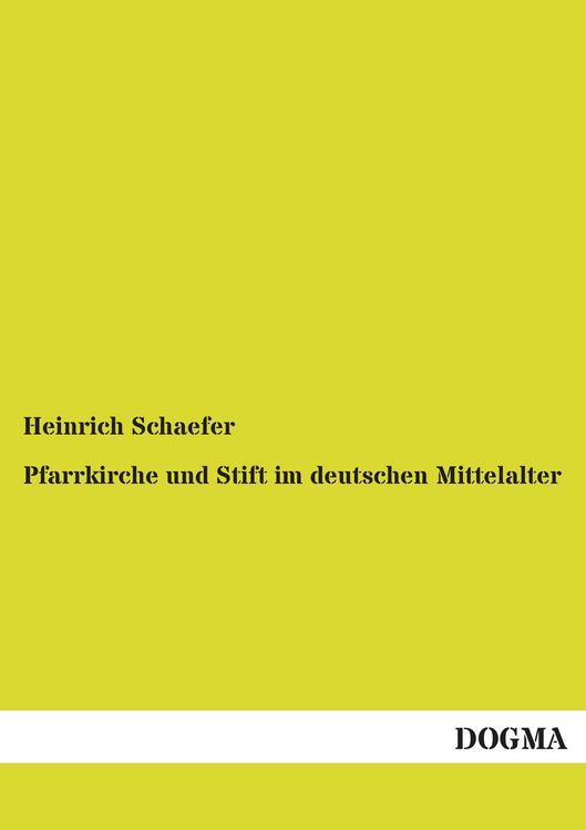 Produktbild: Pfarrkirche und Stift im deutschen Mittelalter