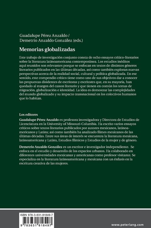 Produktbild: Memorias globalizadas