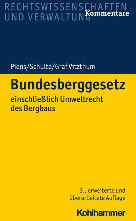 Produktbild: Bundesberggesetz