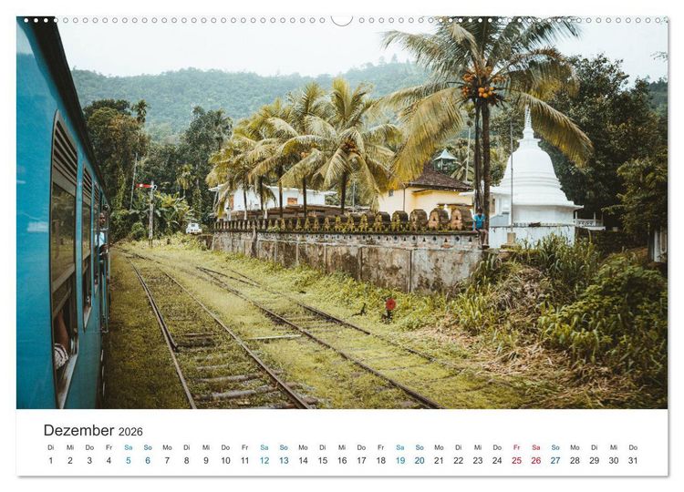 Produktbild: Traumziel Sri Lanka (hochwertiger Premium Wandkalender 2026 DIN A2 quer), Kunstdruck in Hochglanz