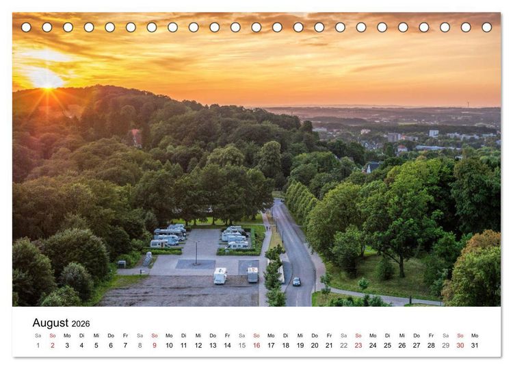 Produktbild: BIELEFELD aus der Vogelperspektive (Tischkalender 2026 DIN A5 quer), CALVENDO Monatskalender