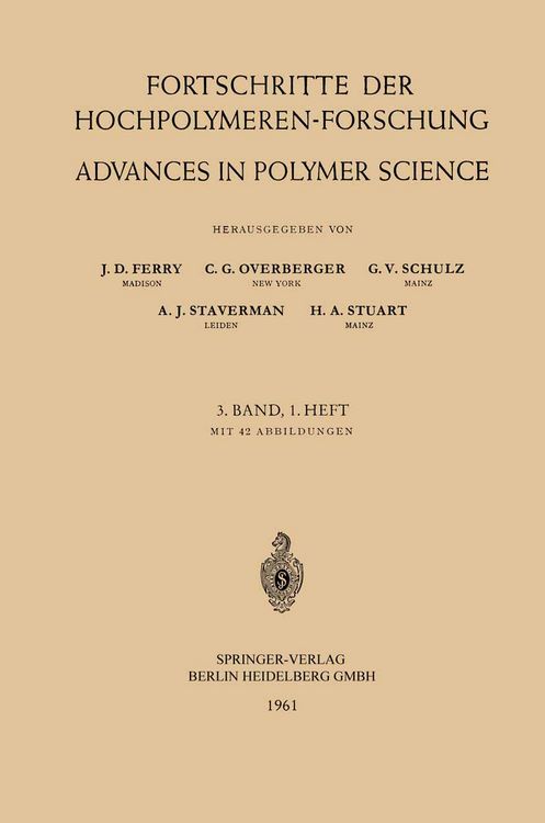 Produktbild: Fortschritte der Hochpolymeren-Forschung / Advances in Polymer Science