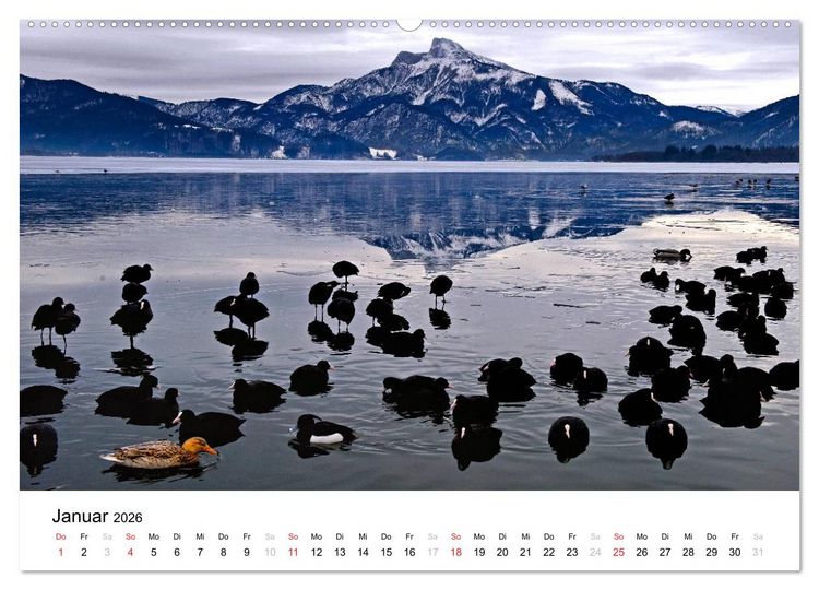 Produktbild: Zauberhaftes Mondseeland (hochwertiger Premium Wandkalender 2026 DIN A2 quer), Kunstdruck in Hochglanz