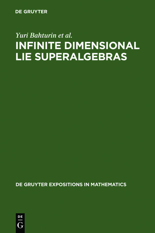 Produktbild: Infinite Dimensional Lie Superalgebras