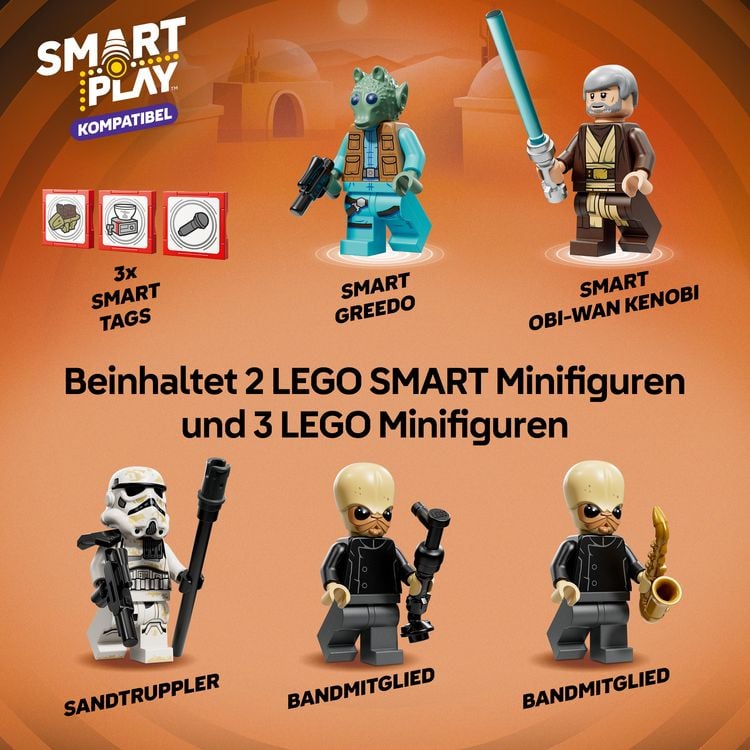 Produktbild: LEGO Star Wars 75425 SMART Play: Mos Eisley Cantina, Spielzeug ab 8
