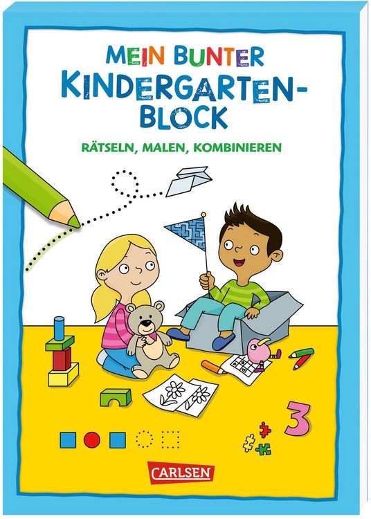 Produktbild: R&auml;tseln f&uuml;r Kita-Kinder: Mein bunter Kindergarten-Block: R&auml;tseln, malen, kombinieren