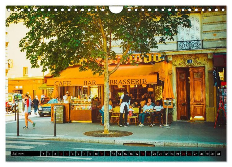 Produktbild: Paris Bistros (Wandkalender 2026 DIN A4 quer), CALVENDO Monatskalender