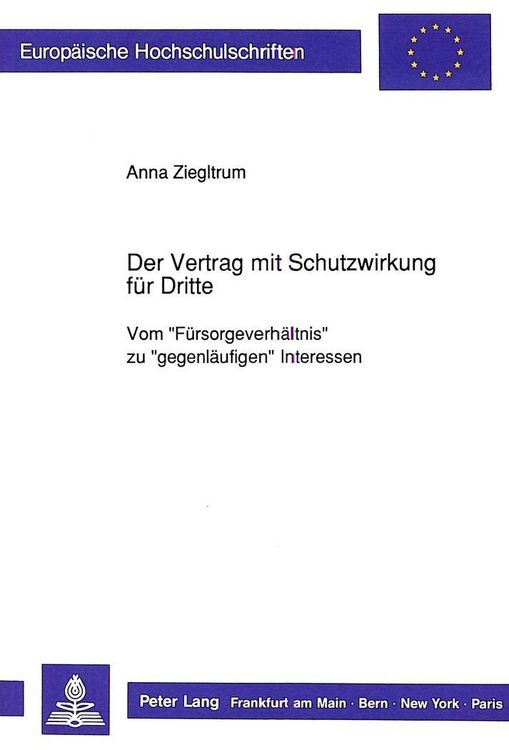 Produktbild: Der Vertrag mit Schutzwirkung f&uuml;r Dritte