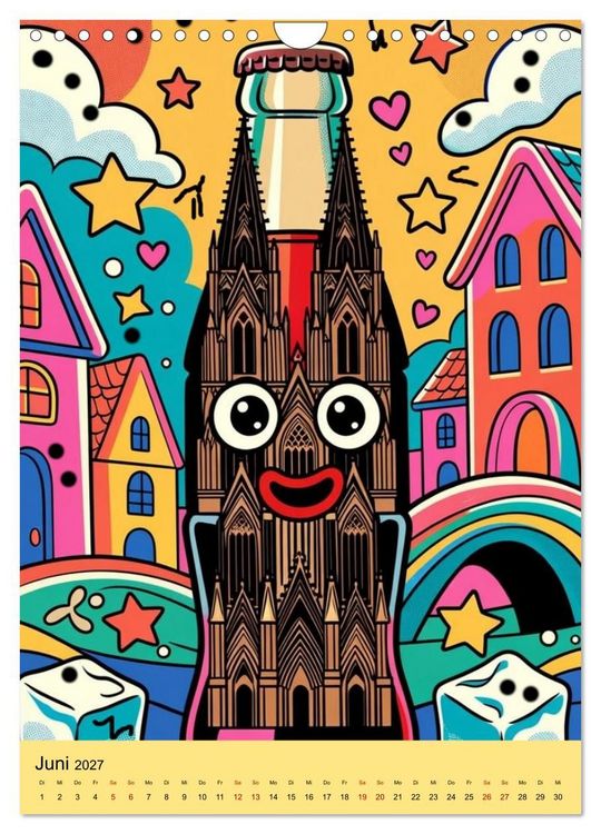 Produktbild: Poppige Cola-Flaschen (Wandkalender 2027 DIN A4 hoch), CALVENDO Monatskalender
