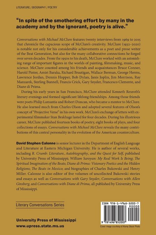 Produktbild: Conversations with Michael McClure