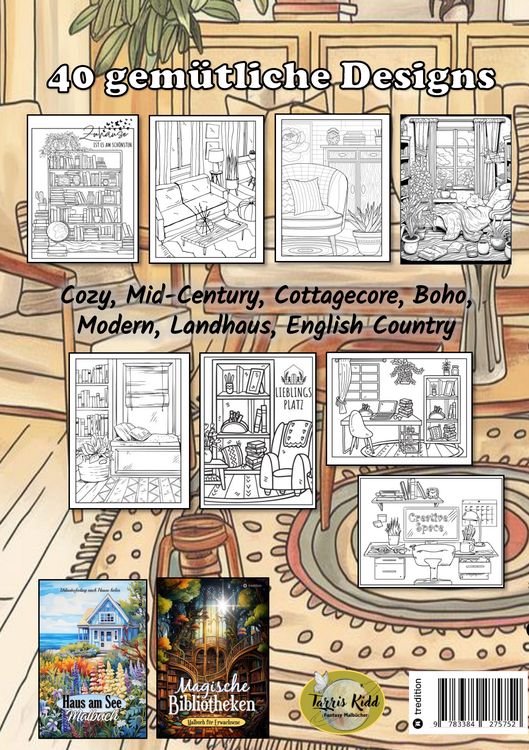 Produktbild: Malbuch f&uuml;r Erwachsene - Hygge Malbuch Cozy Home Entspannung - Heimische R&uuml;ckzugsorte